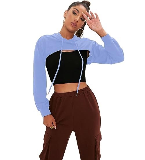 Women's Long Sleeve Super Crop Hoodie
