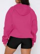 Women Hoodies Pullover Long Sleeve Sweatshirt Kangaroo Pocket Solid Basic Top